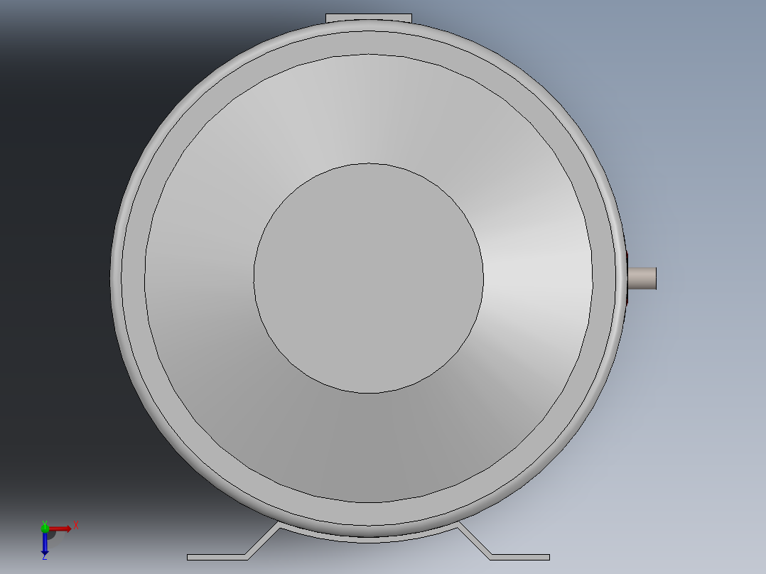 锅炉式电热水器俯视图