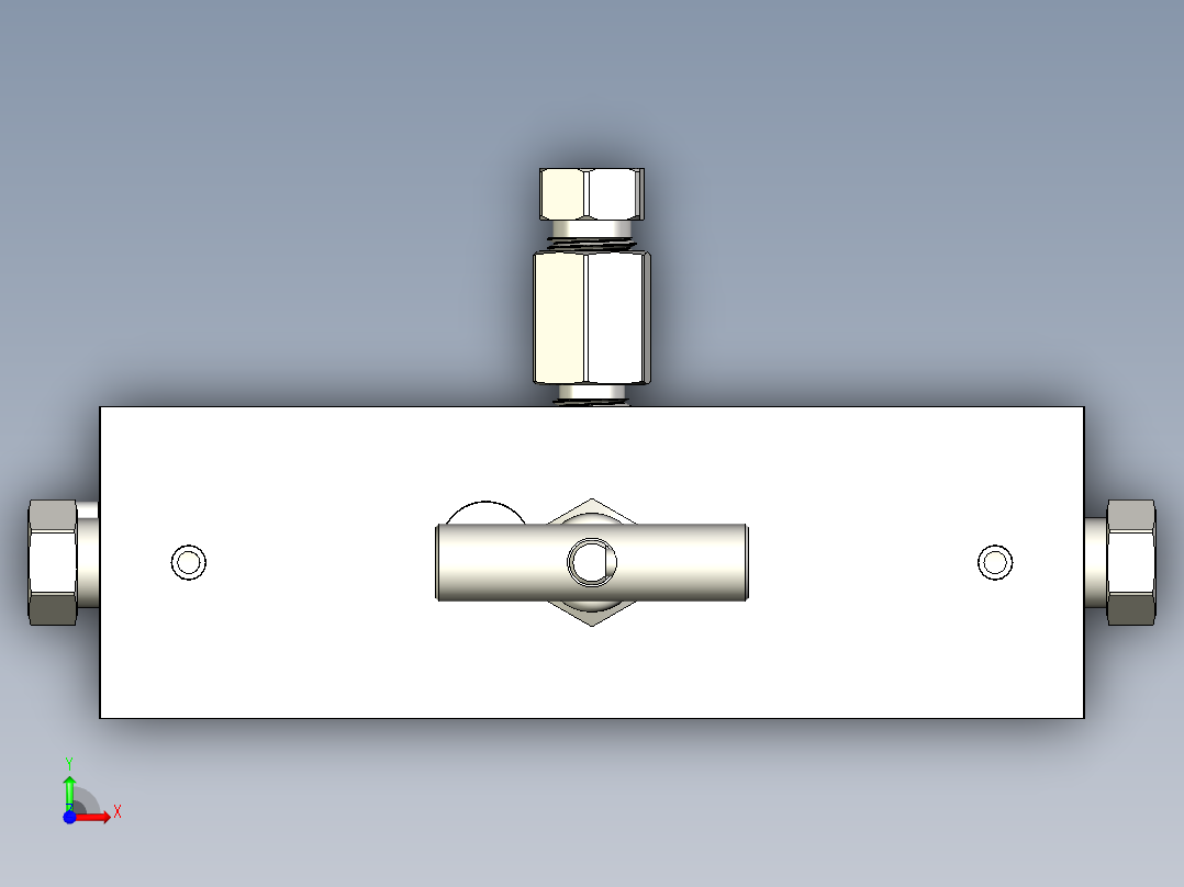 高压歧管前视图
