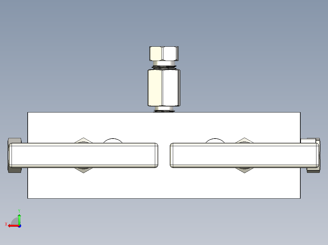 高压歧管后视图