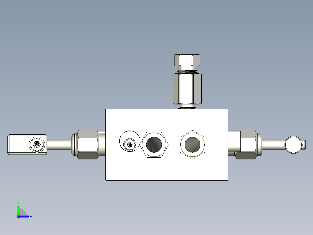 高压歧管左视图