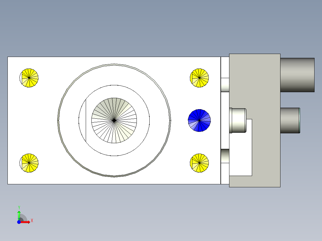 德克斯TUNKERS气缸数模SZK_40_A02_T12前视图