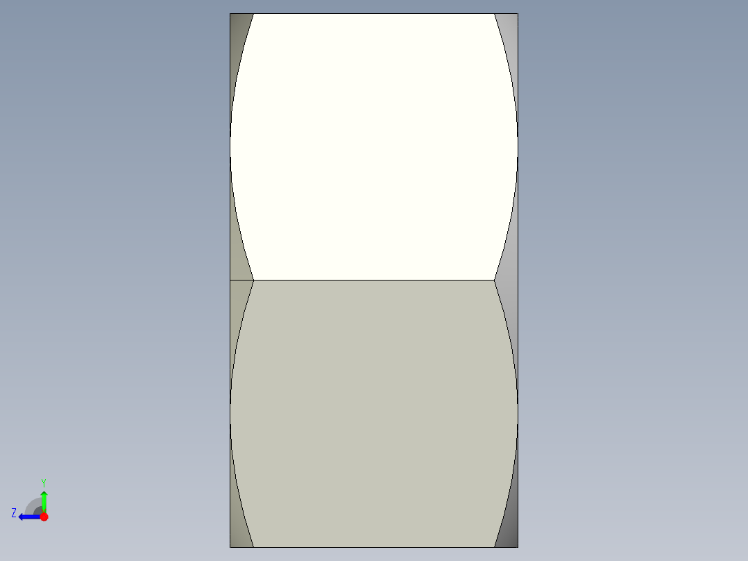 DIN 934 螺母-M68 Nut.STEP右视图