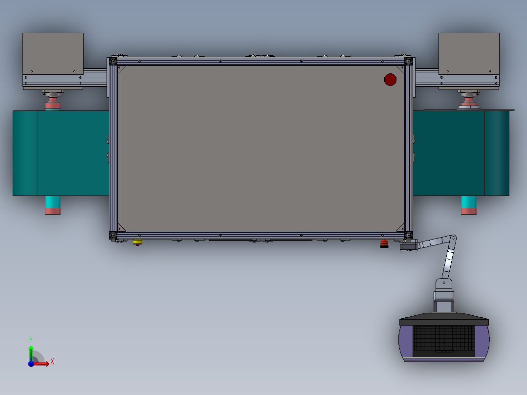 CCD卷绕检测机sw18可编辑前视图
