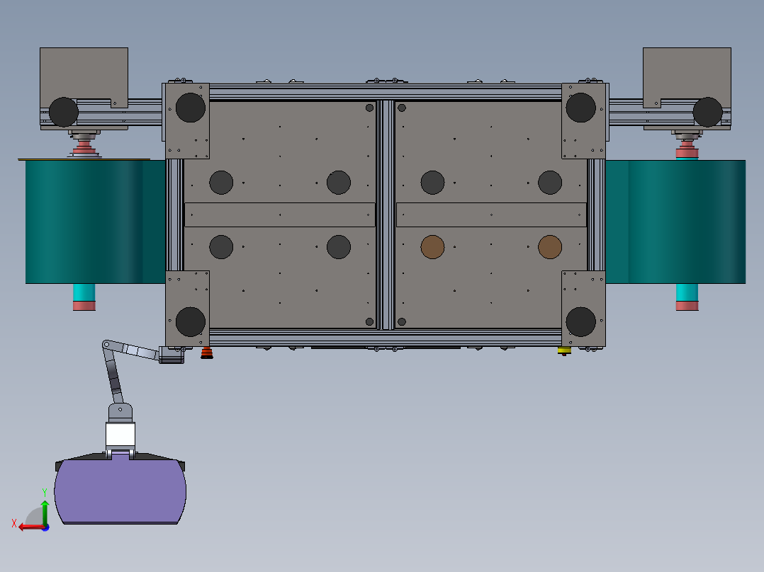 CCD卷绕检测机sw18可编辑后视图
