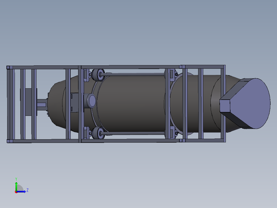 食品调味罐左视图