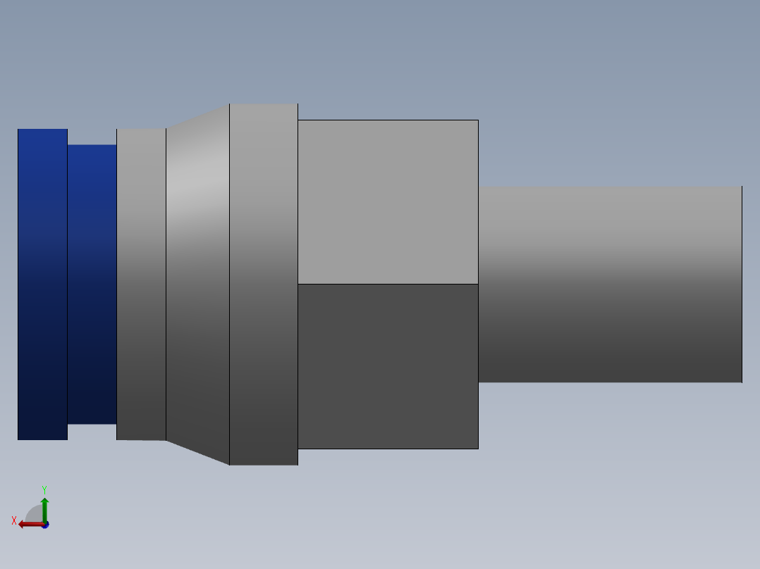 Ø4 x M6 - CONEXÃO RETA (C02250406)后视图