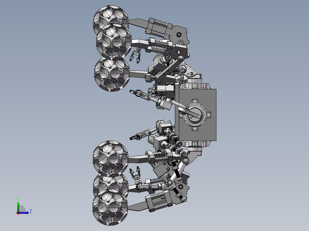机械手 机械臂 机器人 自己设计的图纸模型200左视图