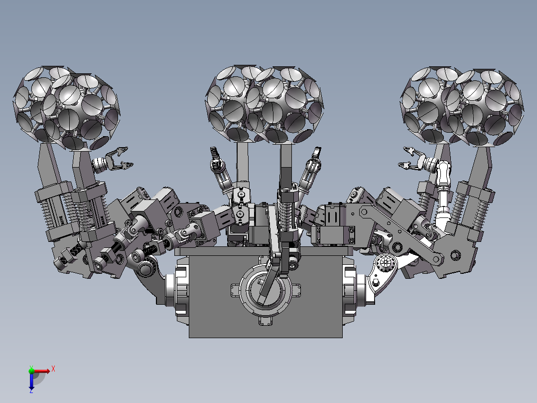 机械手 机械臂 机器人 自己设计的图纸模型200俯视图