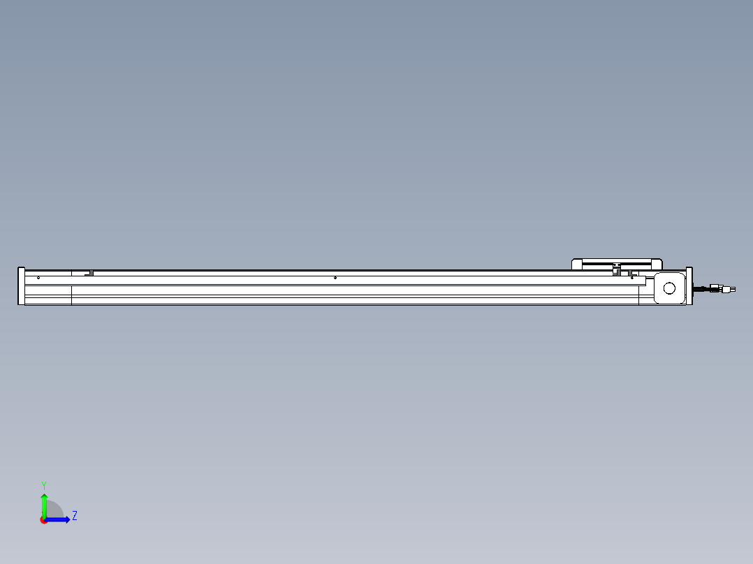 威洛博LB.GB同步带传动--欧规系列LB6A-L130-S950-BL左视图