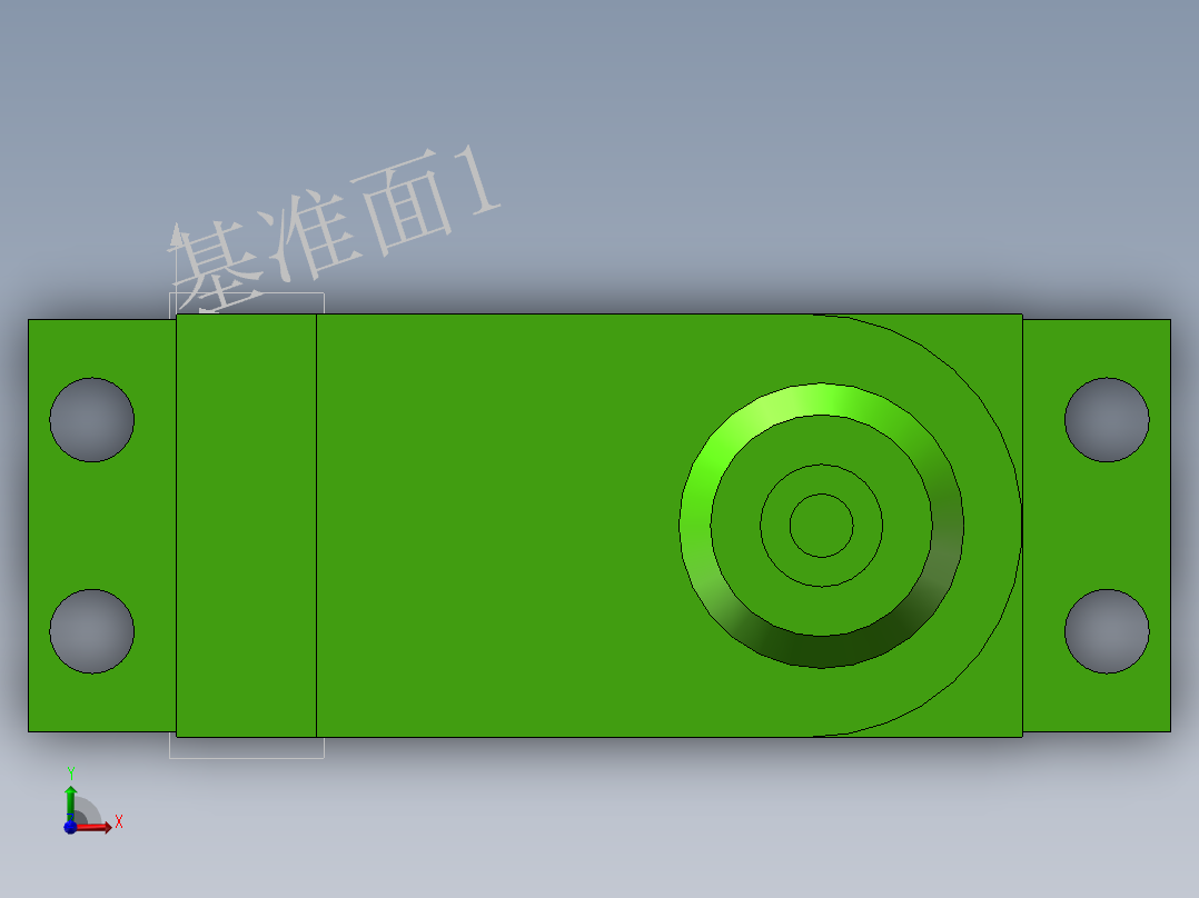 舵机（不含虚轴）前视图