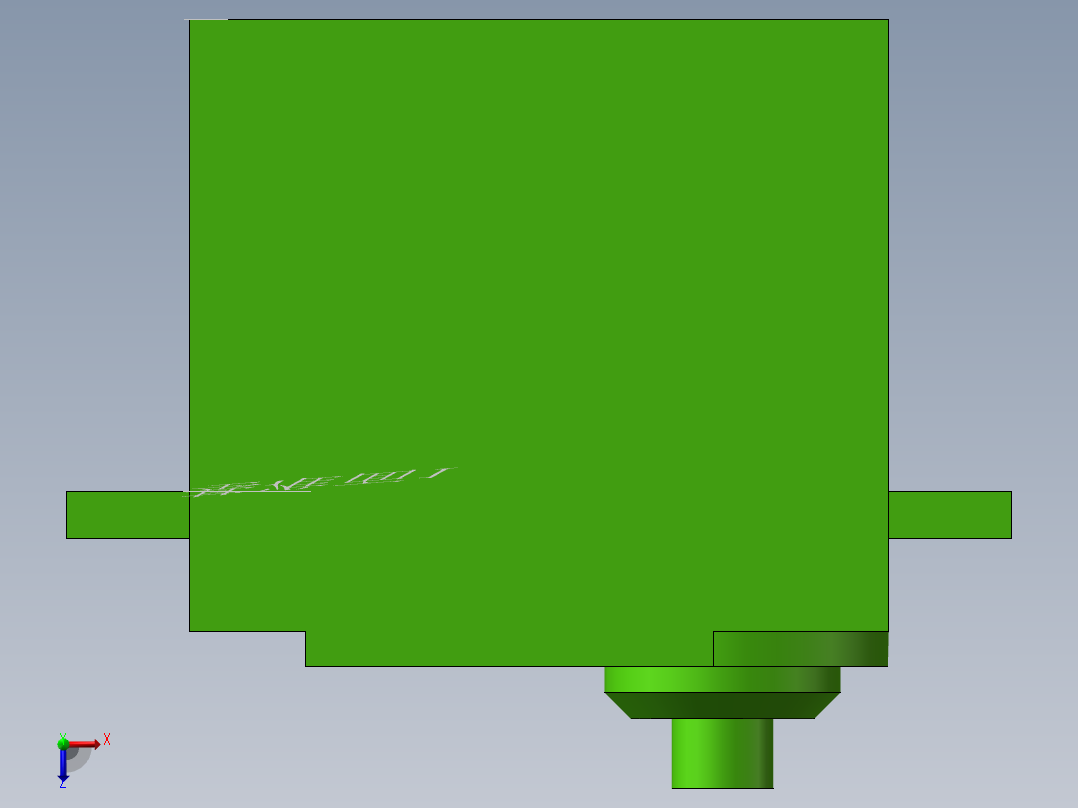 舵机（不含虚轴）俯视图