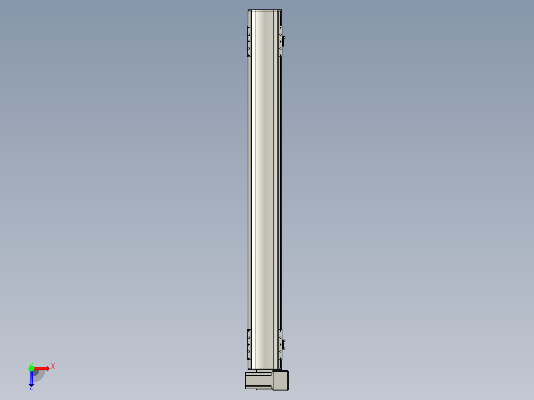 直线模组WG-LHB12-S1050-RU设计图纸俯视图