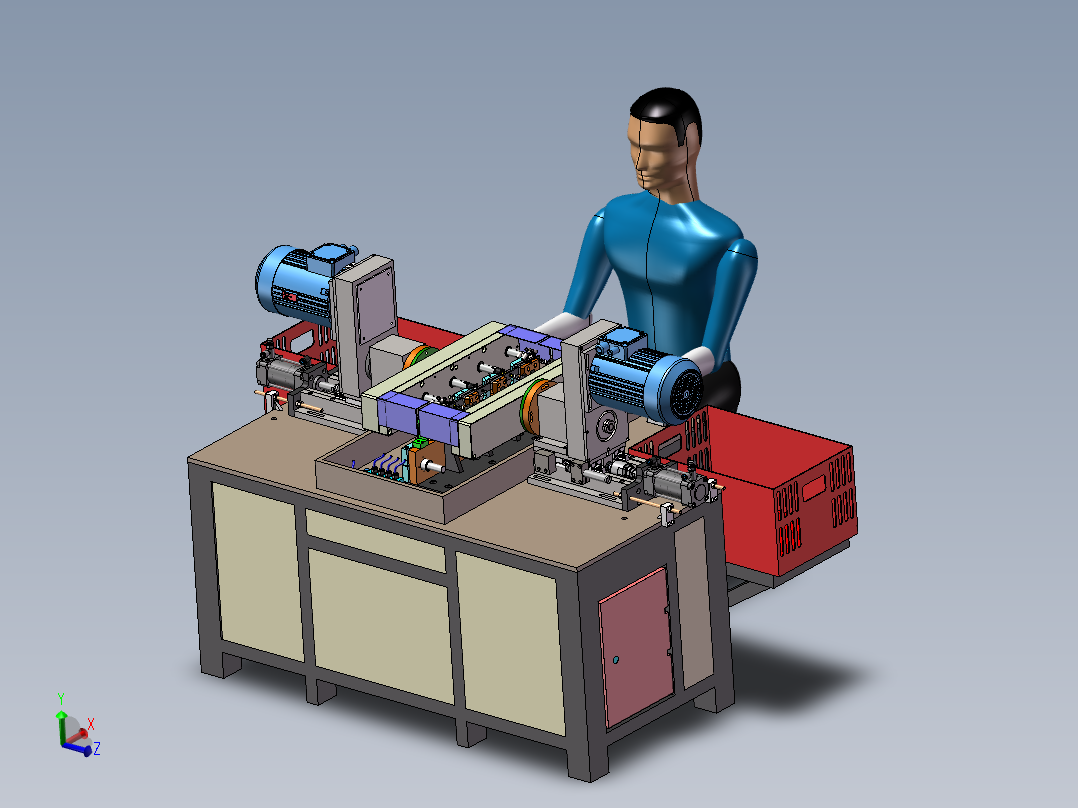 多头钻孔机 3D模型 非标自动化设备3D图纸3D模型