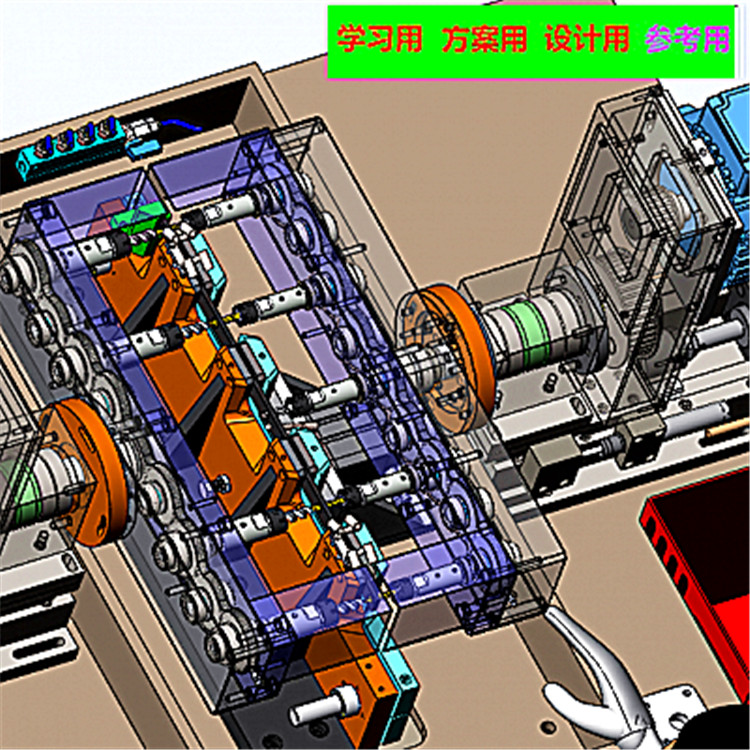 多头钻孔机 3D模型 非标自动化设备3D图纸3D模型