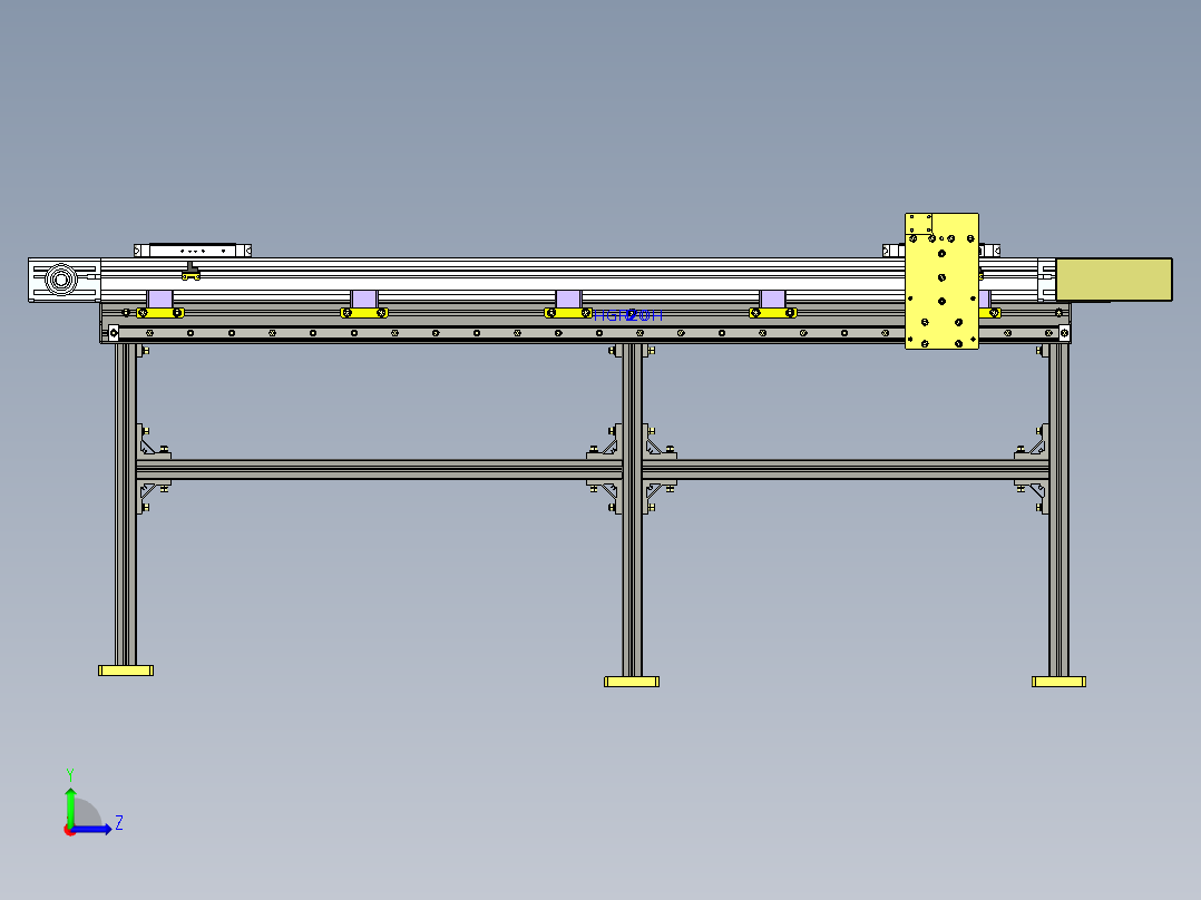 组装、检测、涂油全工序自动化左视图