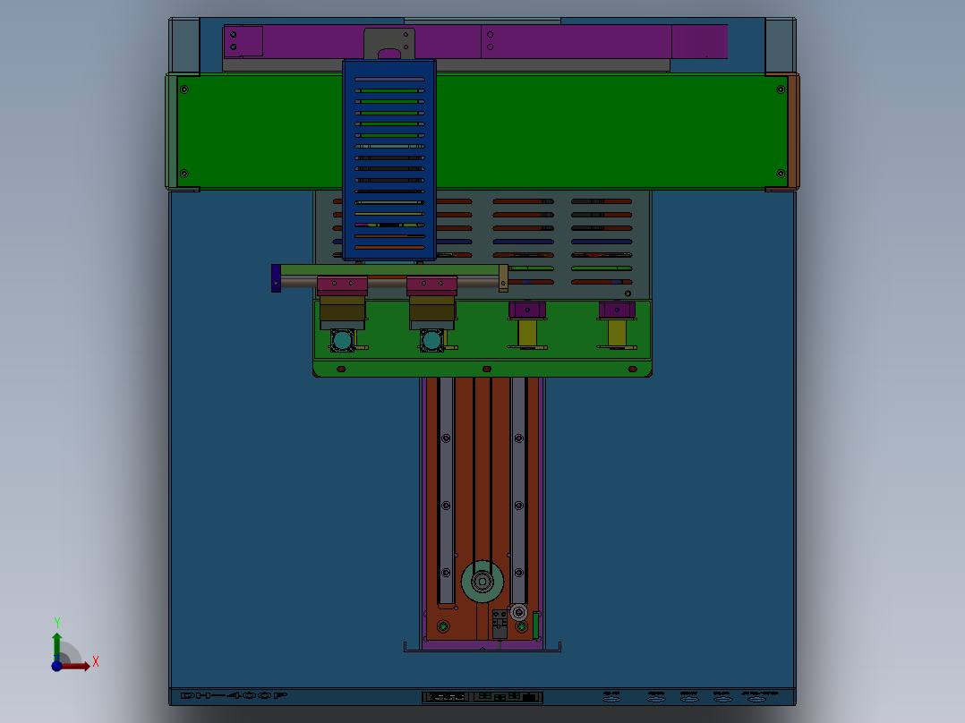 MY 400 双头点胶设备俯视图