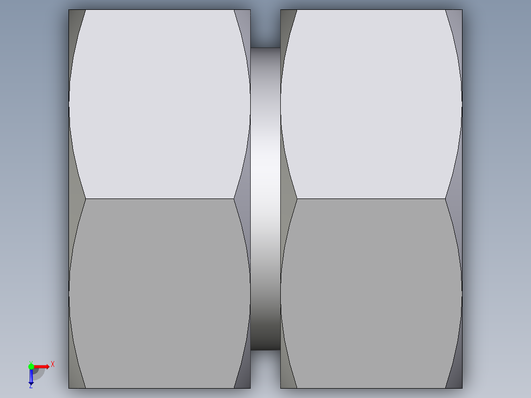 卡套式工业通用硬管接头EO_Swivel_union_GZ35LCF俯视图