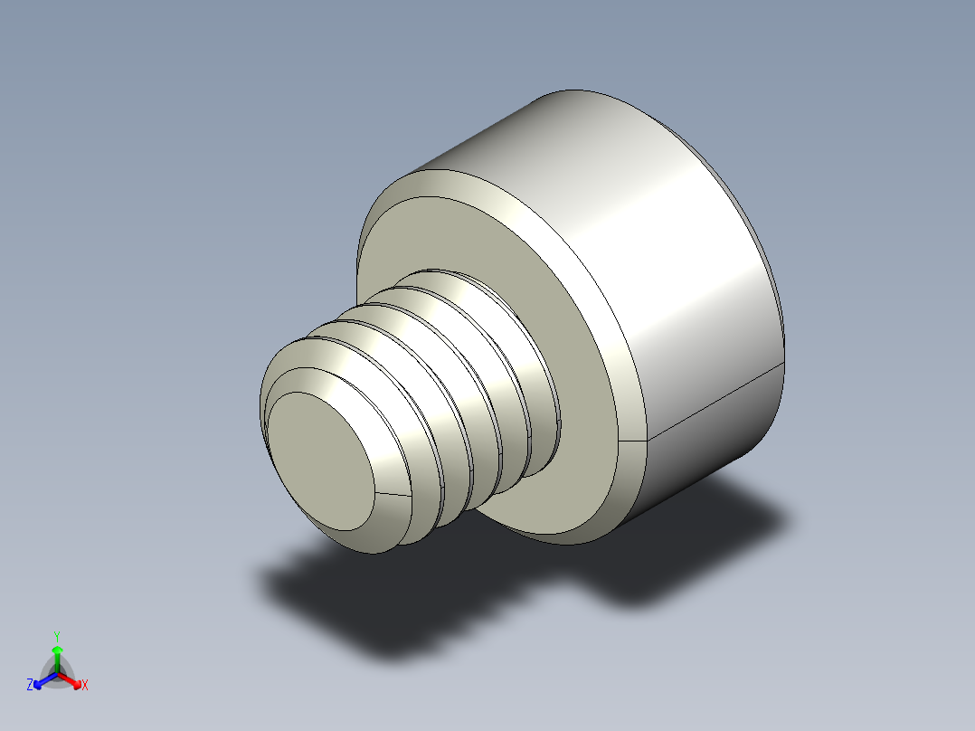 M4 x 0.7mm Thread 4mm LONG SOCKET HEAD CAP SCREW.IGS