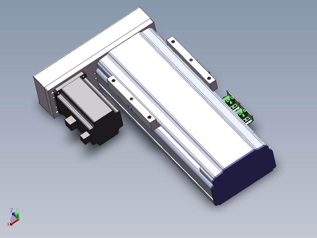 电动滑台模组SDN120左折模型