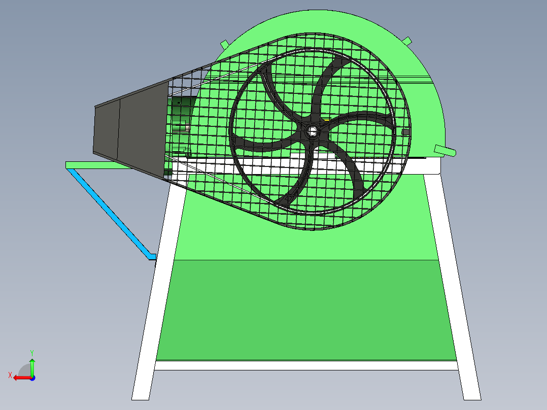 割糠机igs后视图
