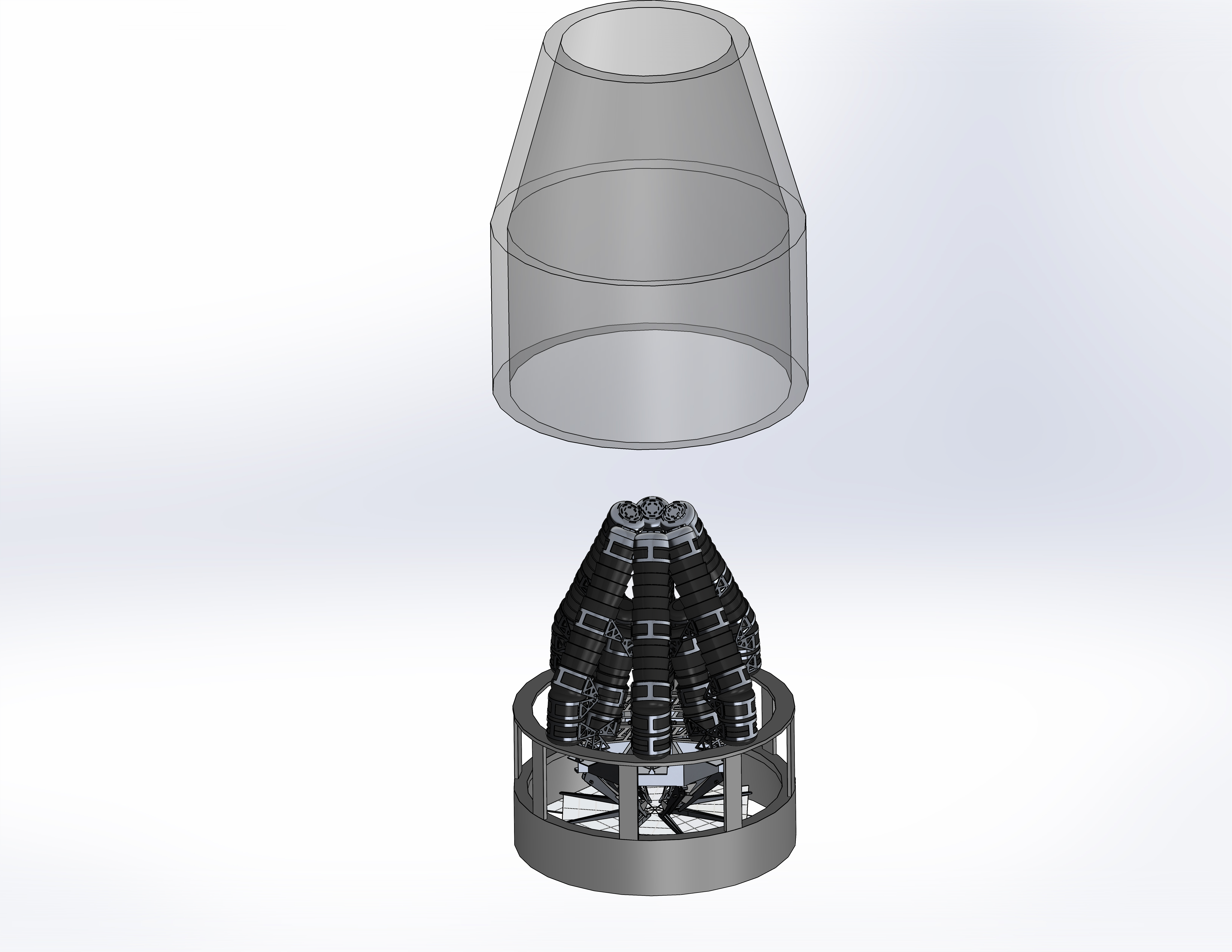 lunar八爪月球登陆器创新设计3D数模图纸 STEP格式