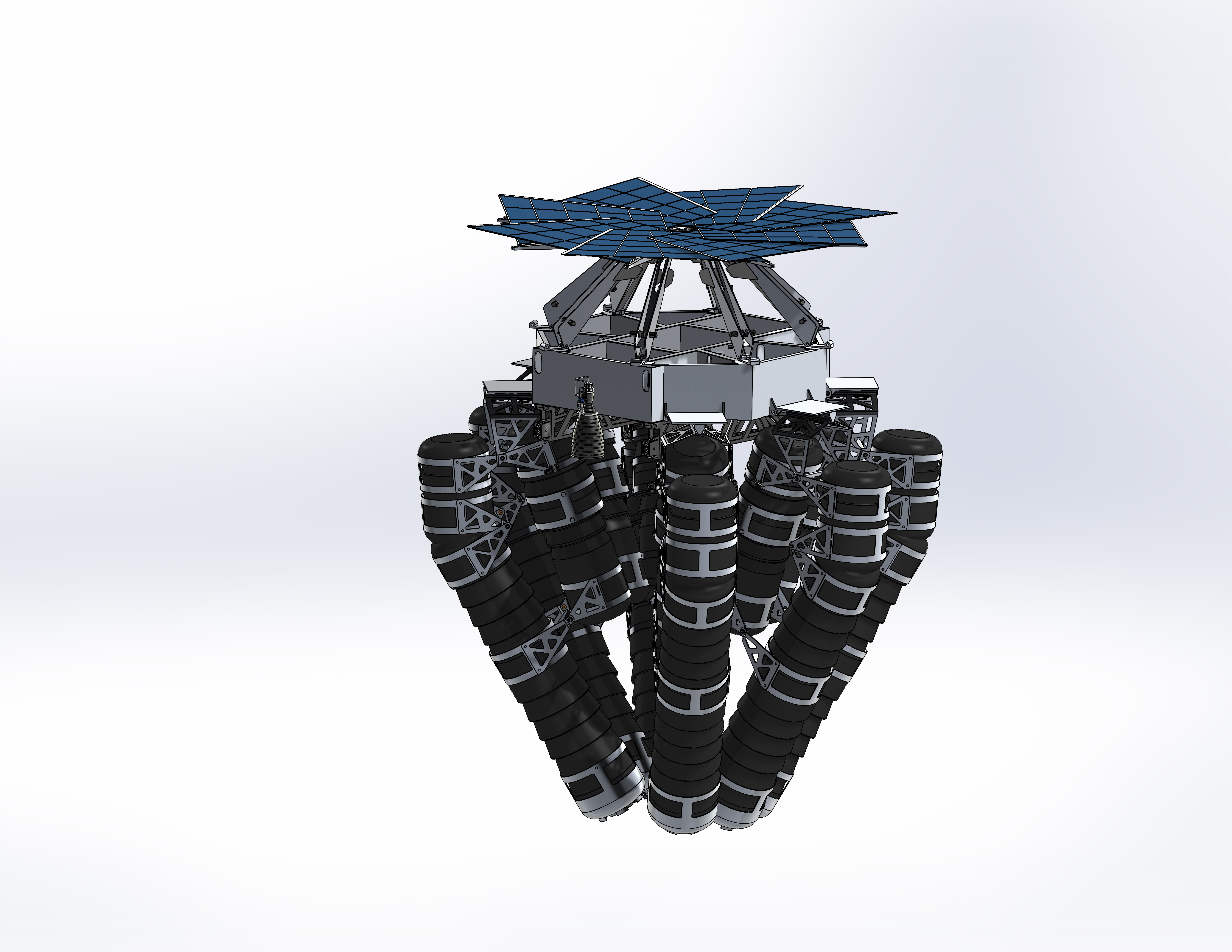 lunar八爪月球登陆器创新设计3D数模图纸 STEP格式