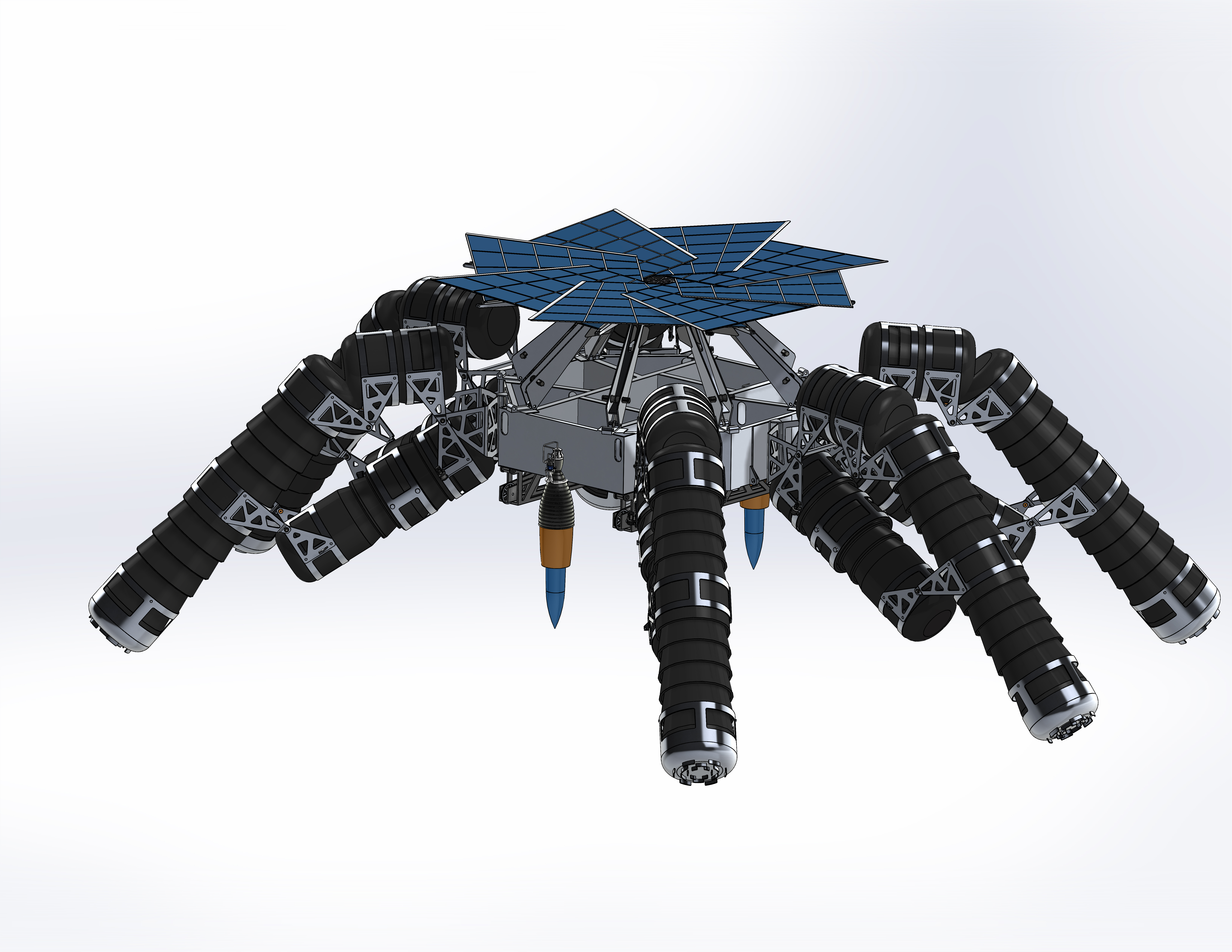 lunar八爪月球登陆器创新设计3D数模图纸 STEP格式