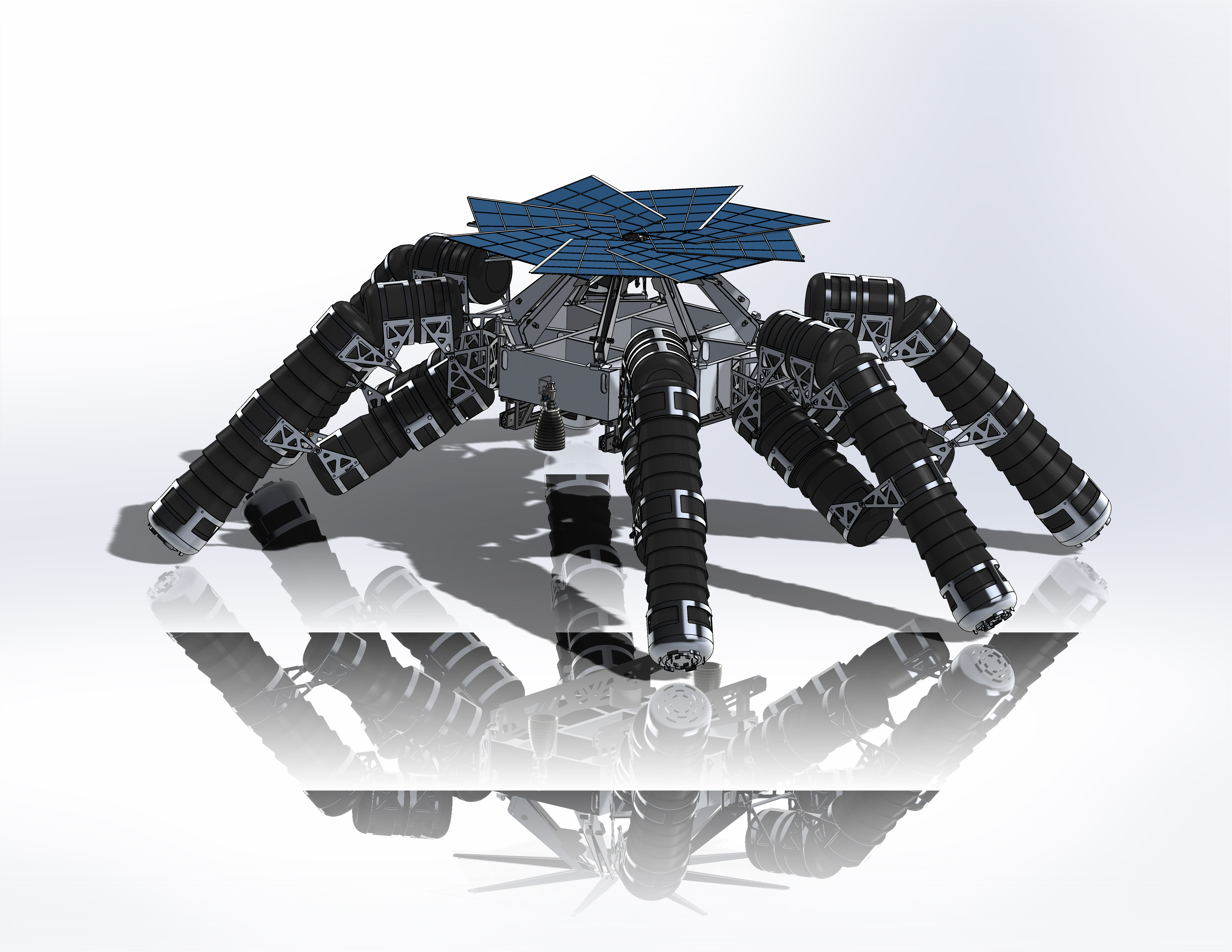 lunar八爪月球登陆器创新设计3D数模图纸 STEP格式