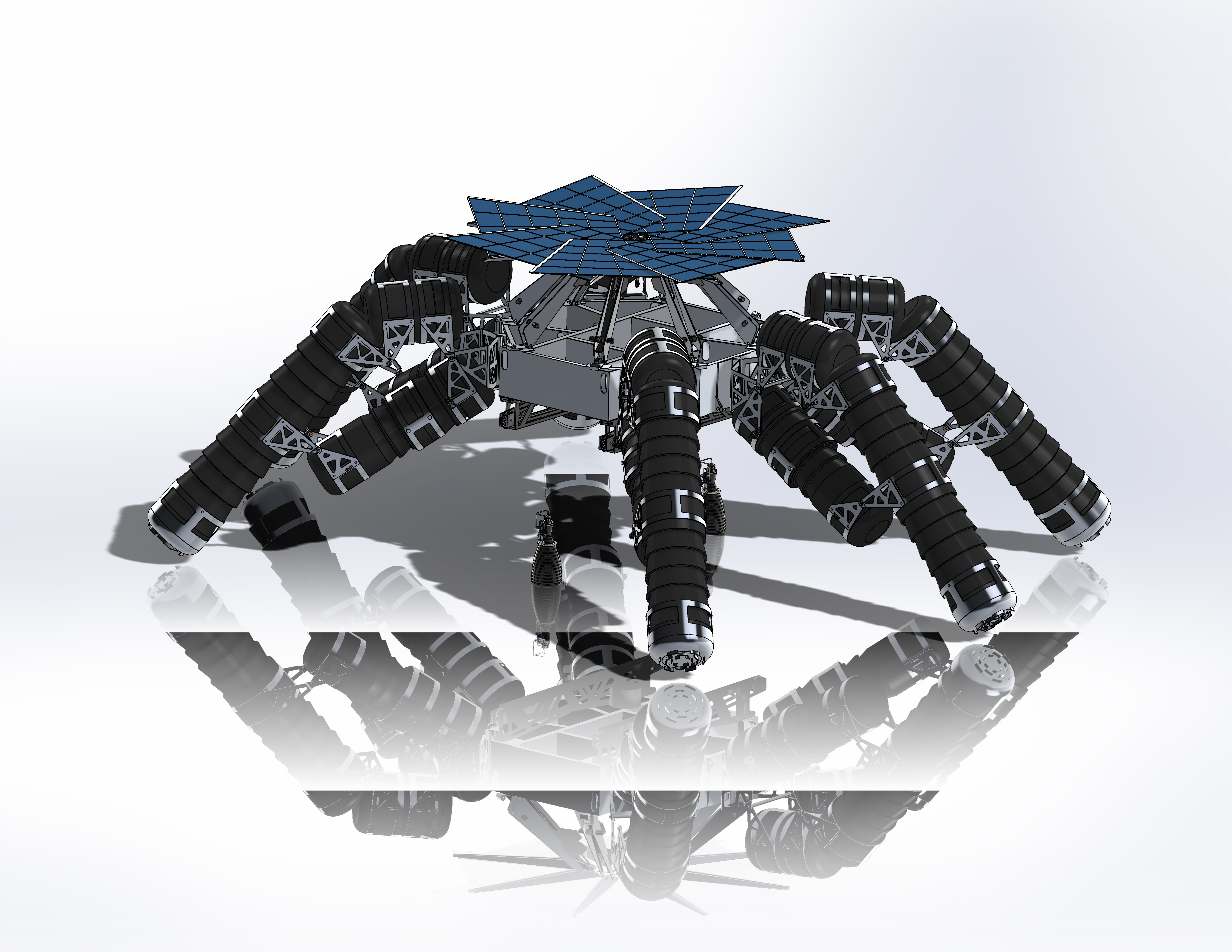 lunar八爪月球登陆器创新设计3D数模图纸 STEP格式