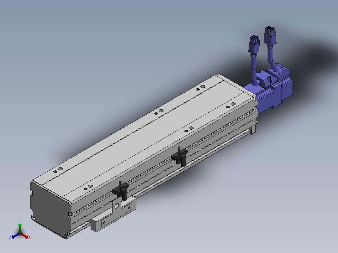 精密模组MY80S-T10-150L-P10B-BC-C4正等轴测图