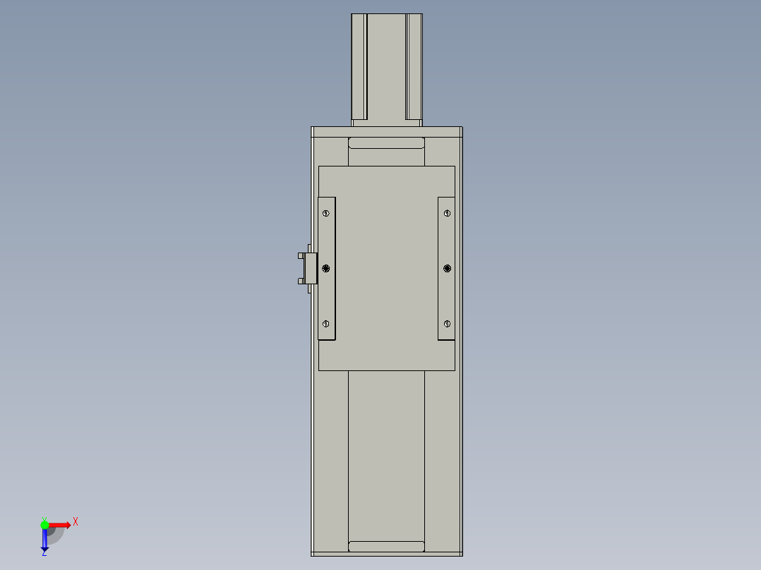 直线模组LHC17-S150-M设计图纸俯视图