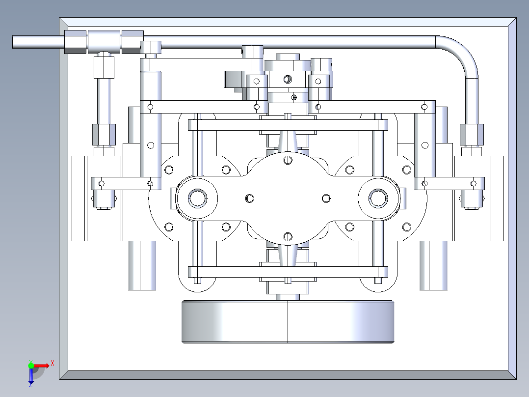 伯奈的发动机俯视图