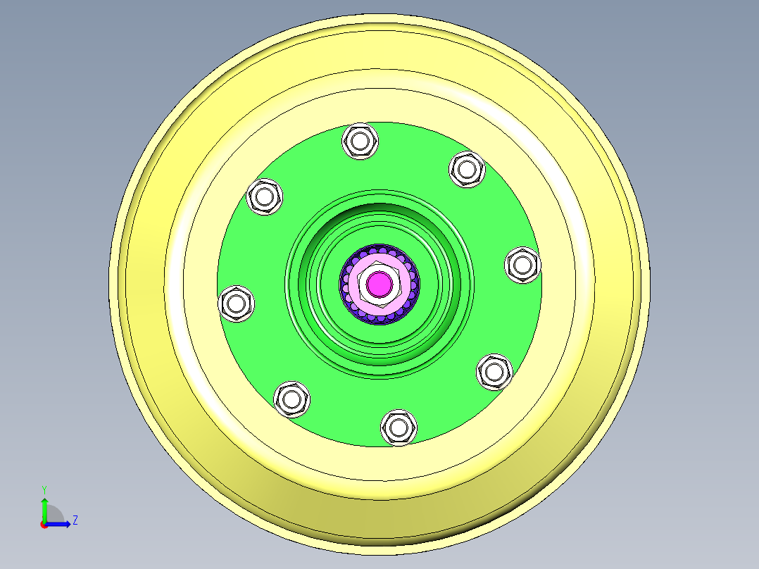 汽车转向机构转向系统三维模型设计左视图