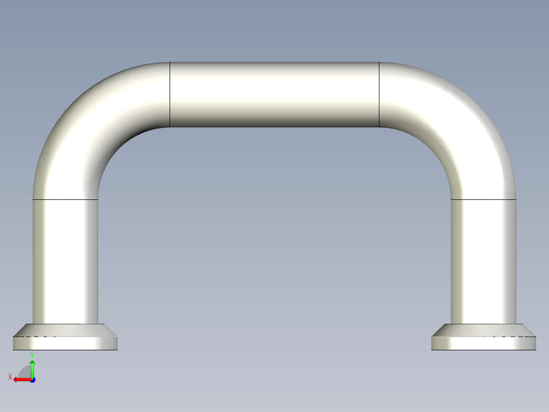 取手(鋼材)ST-3D多系列多零件图纸模型后视图