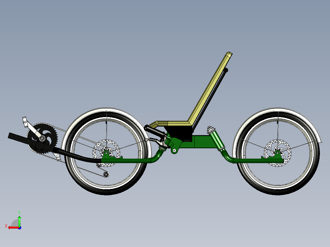 Python类_三极三轮车--stp后视图