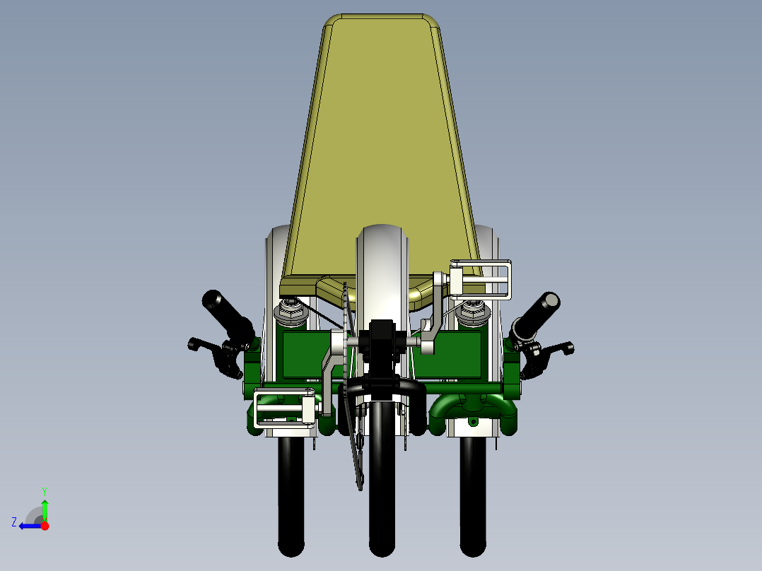 Python类_三极三轮车--stp右视图