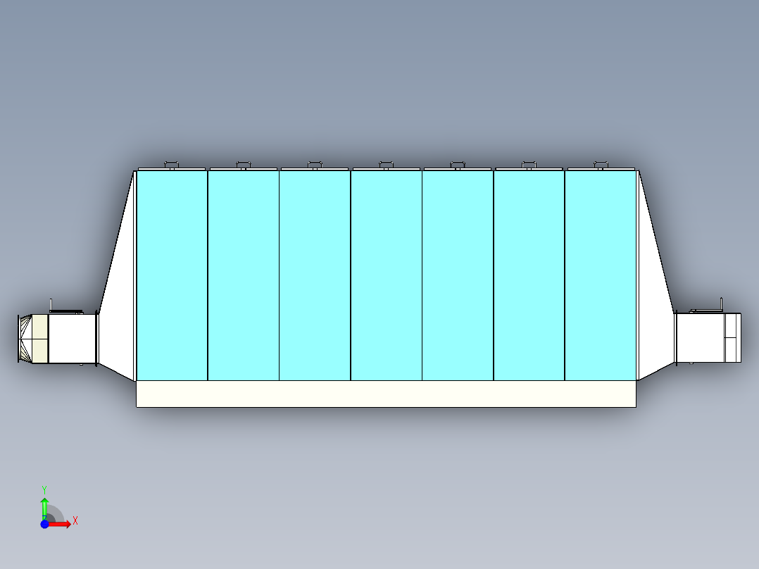 静态干燥机前视图