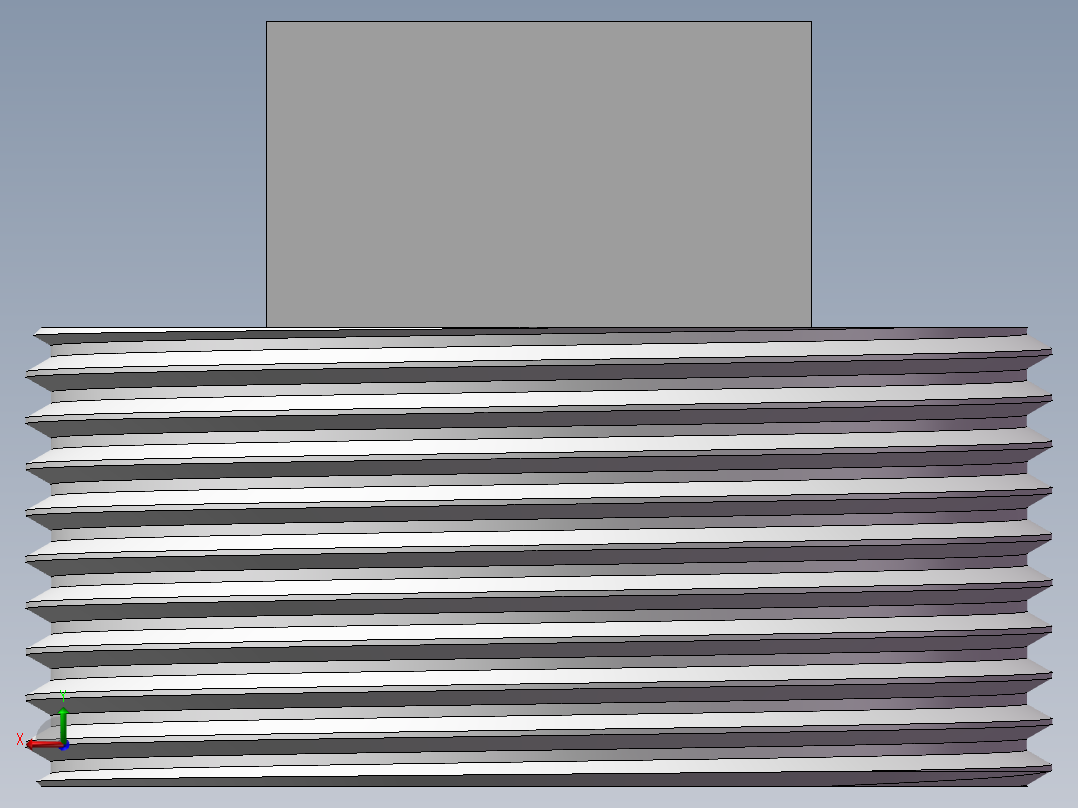 四角塞头 DN40后视图