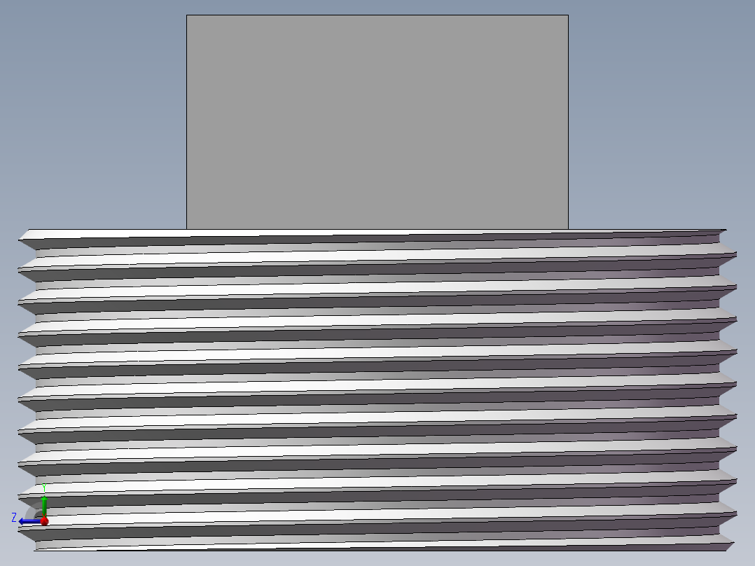 四角塞头 DN40右视图