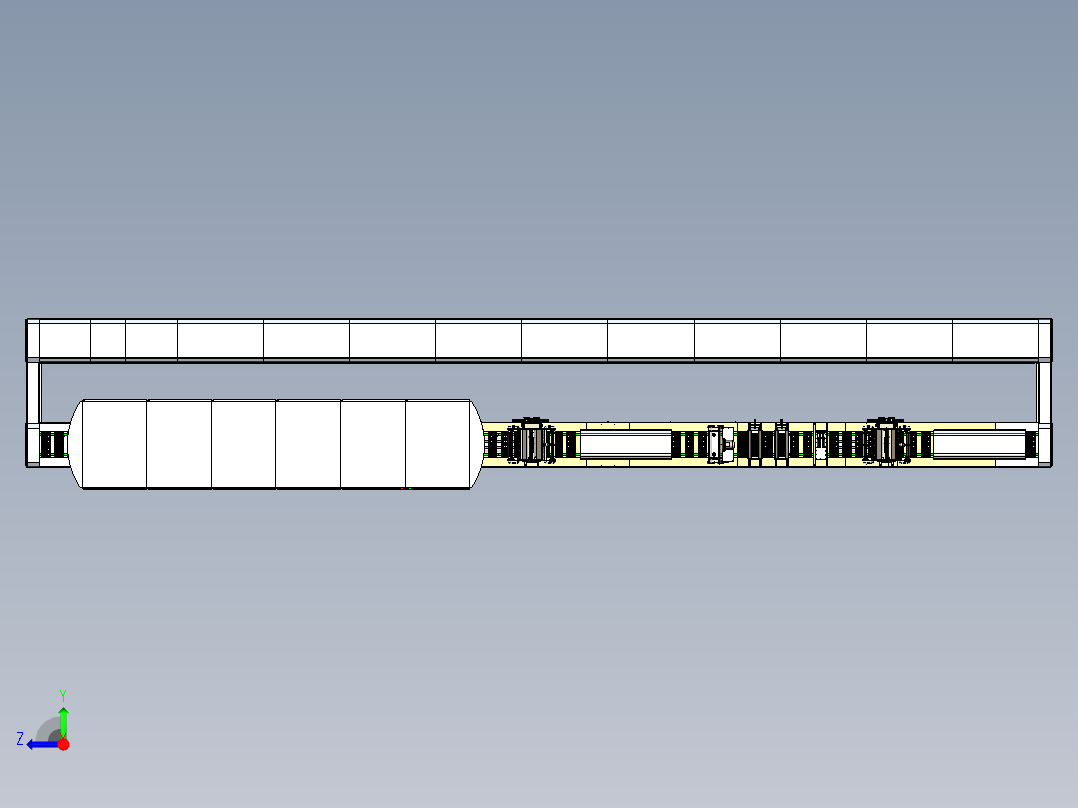 巧克力生产流水线设计模型（大型）右视图