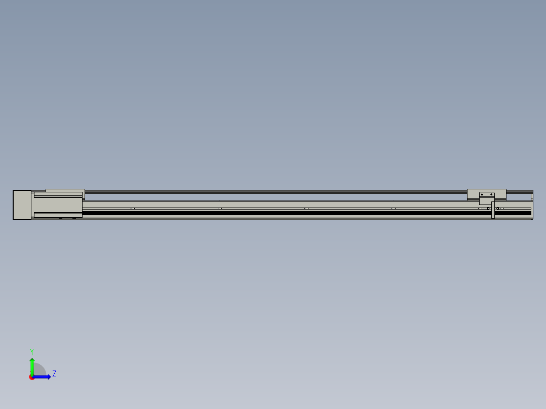 直线模组LHAT10-CA-S950-L-C3设计图纸左视图