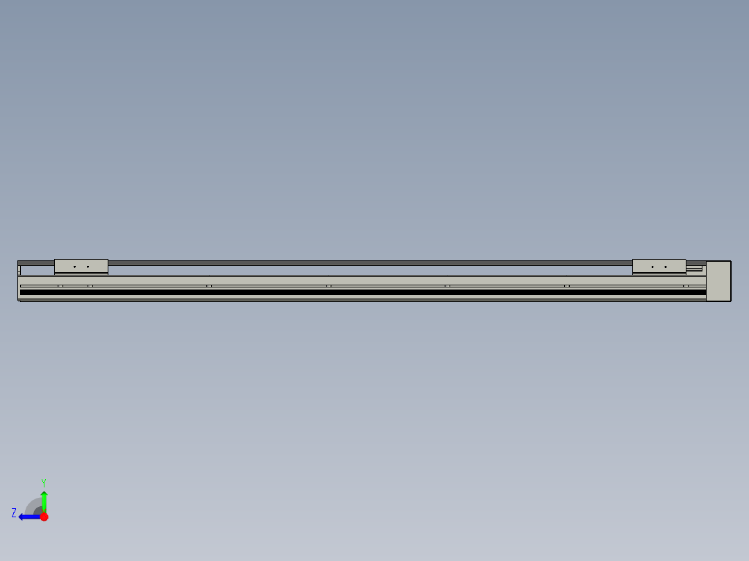 直线模组LHAT10-CA-S950-L-C3设计图纸右视图