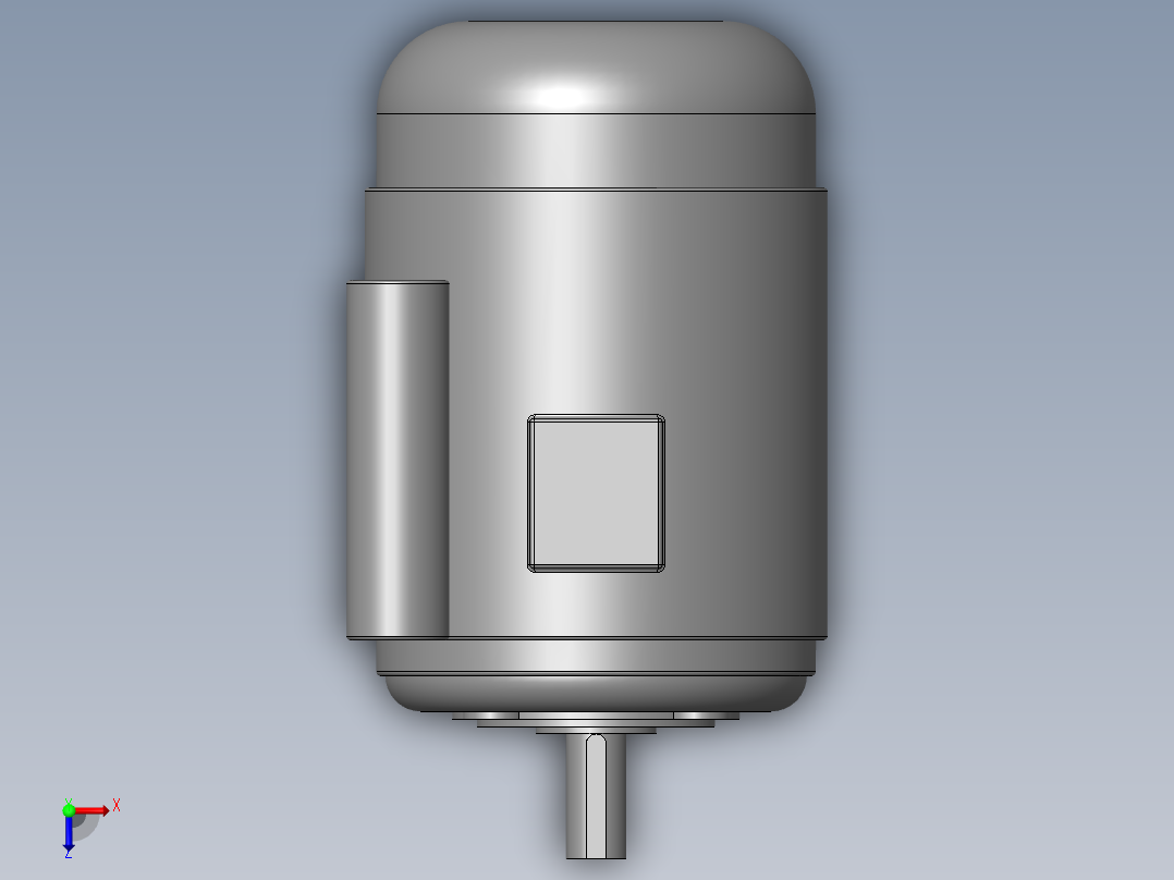 异步电机DJ_YS系列(IP44)_IMB14型_YS-90L-8俯视图