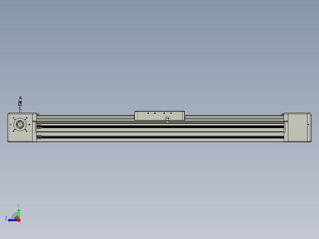 威洛博直线电机模组EB20-L224-S900-R-ZP75-MS3-5K右视图
