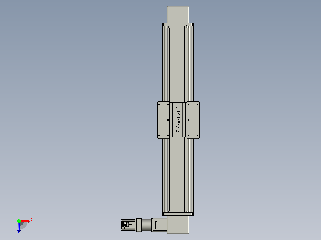 威洛博直线电机模组EB20-L224-S900-R-ZP75-MS3-5K俯视图