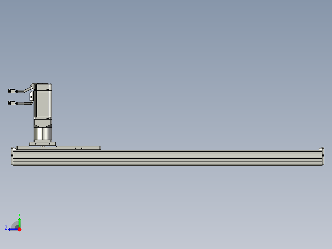 东锦齿条传动DH136G-S700-BU-减速机+P400W右视图