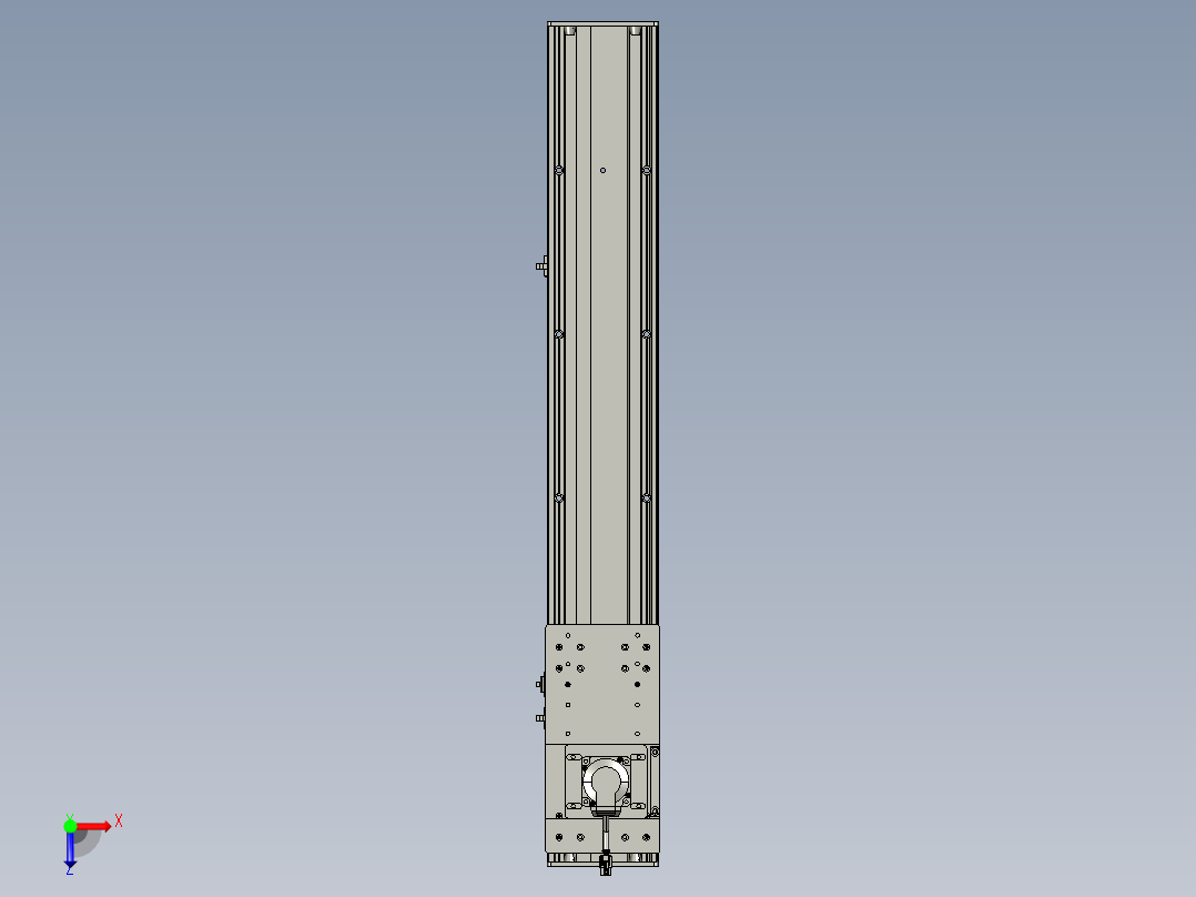 东锦齿条传动DH136G-S700-BU-减速机+P400W俯视图