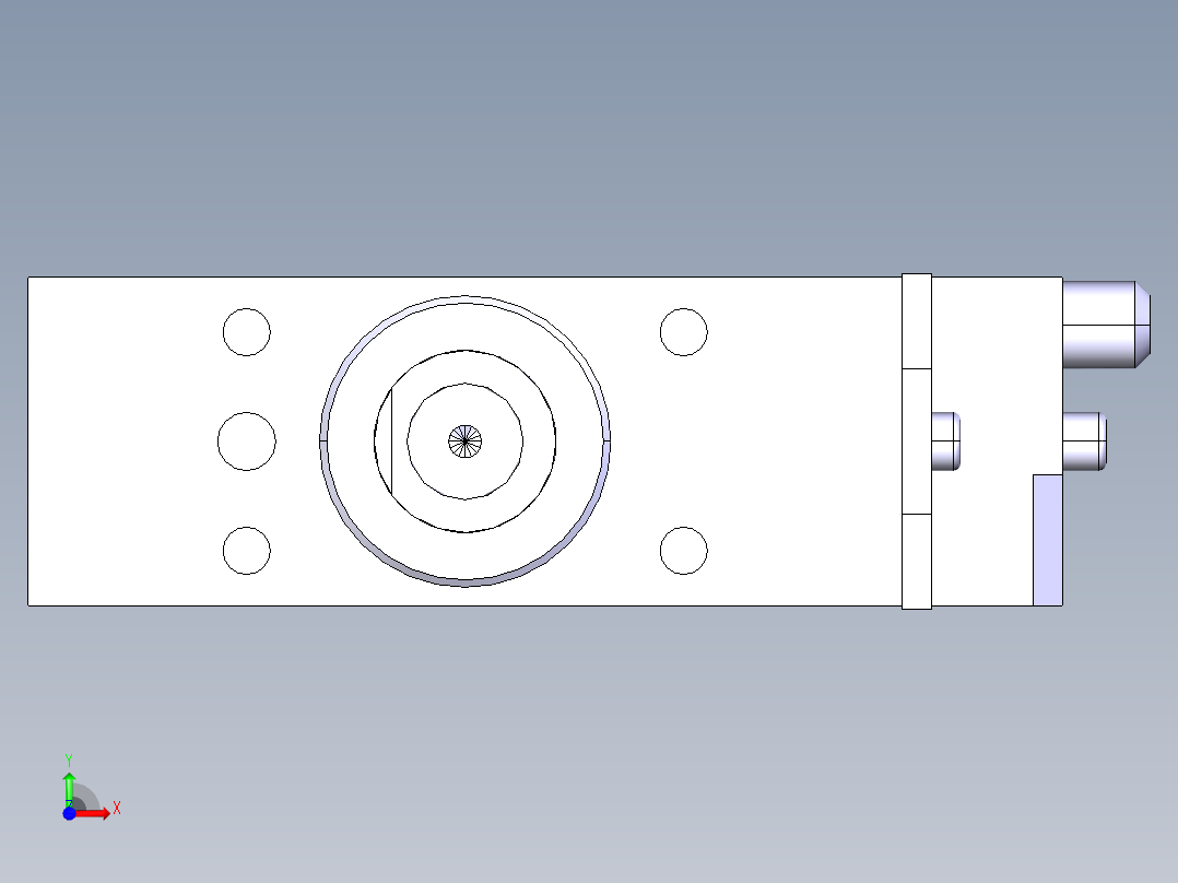 德克斯TUNKERS气缸数模SZK63 T12 A02 Z前视图