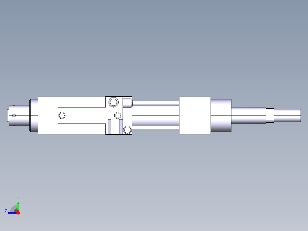 德克斯TUNKERS气缸数模SZK63 T12 A02 Z右视图