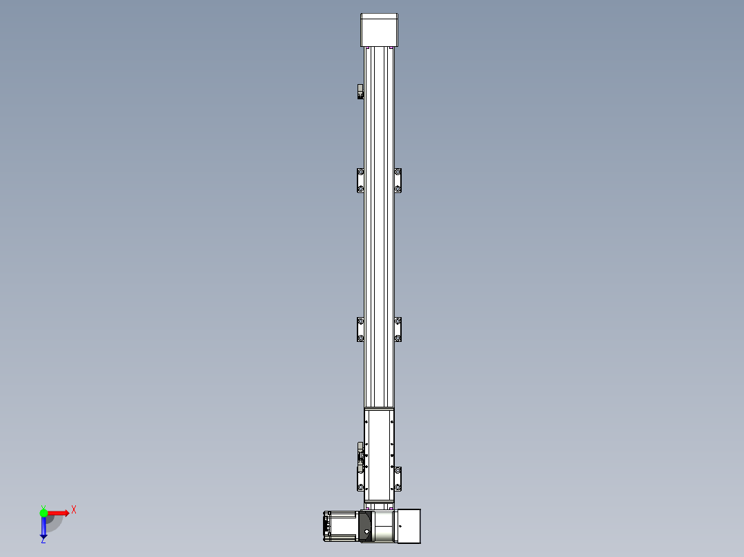 同步带滑台-欧规B8-L88-S950-L-ZP75-D3-N10俯视图